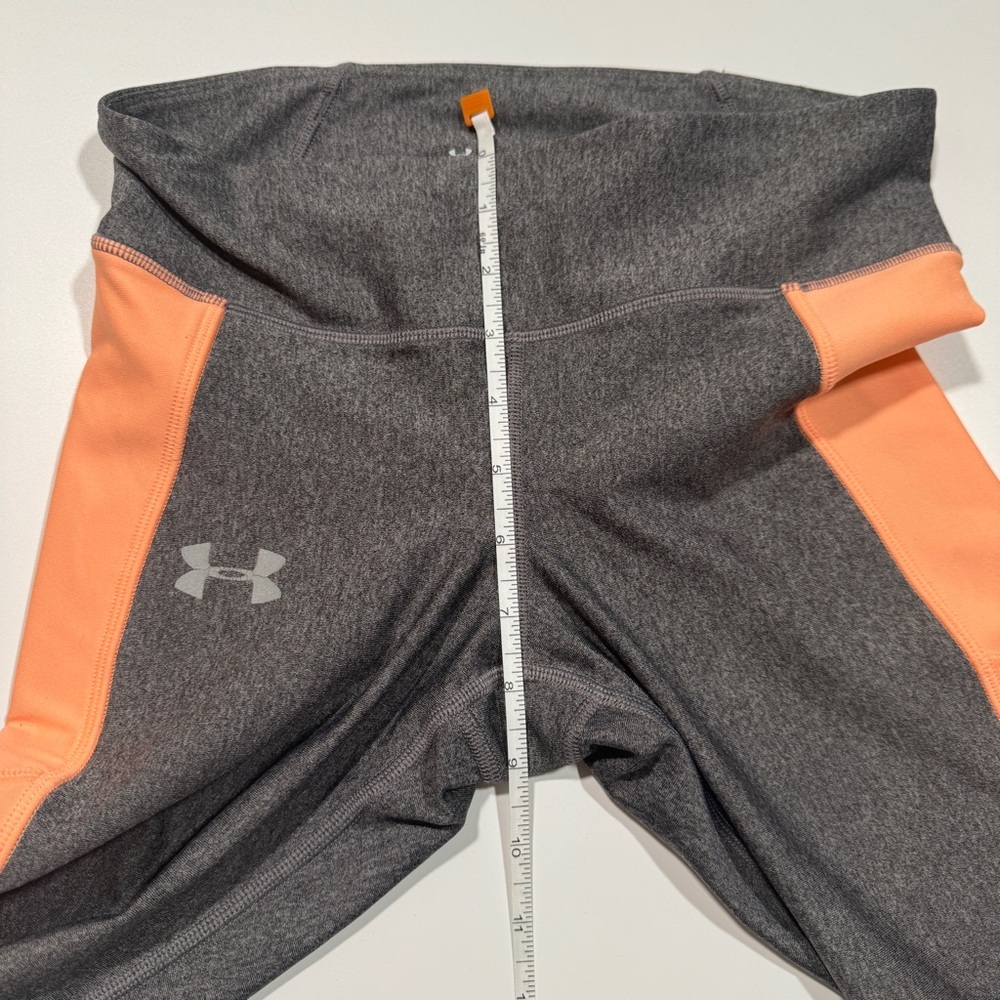 Under Armour Women's Charcoal‎ and Orange Leggings Size Small - Picture 4 of 15